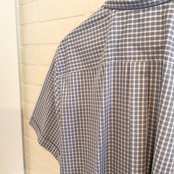 Vintage Women’s Button shirt Alia Like new Blue Gingham Plaid Cotton blend 20W - Picture 9 of 9